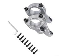 Potencia Ciclismo Aluminio 28.6x31.8mm para Montaña Negra Potencia | Aluminio para forjado para resistencia, estructura densa, flexibilidad mejorada, minimiza fracturas, negro o plata(silver)