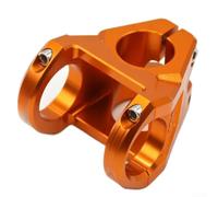 Potencia Corta MTB Aluminio 35mm Downhill Potencia Corta MTB | Aleación aluminio para resistencia, hueco ligero, ideal descensos intensos, clamp 31.8mm(35mm Orange)