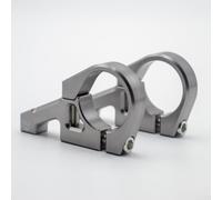 Potencia Direct Mount para Horquilla Doble 35mm MTB | Compatibilidad horquilla para doble para corona, direct mount, seguridad para máxima descenso, negro mate(Silver)