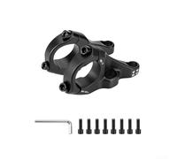 Potencia Doble para corona 35mm para Forks Downhill Potencia | Compatibilidad 31.8mm, montaje directo uerza 30%, mayor para rigidez , gris plata(Black 28.6*31.8mm)