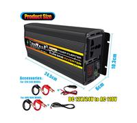 Potencia tu estilo de vida, inversor de onda sinusoidal pura para una conversión de energía confiable, convierte 12 V a corriente alterna de 220 V