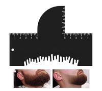 Potenciación - Herramienta de peinado para recortar contorno | Papel contorno barba bigote ajustable peluquería corte precisión