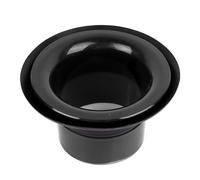 Potenciador de Bombo, Potenciador de Patada de Bombo, Amplificador de Efecto de bajo de Batería Resistente ABS con Protector de Orificio de Puerto (WP06 Negro)