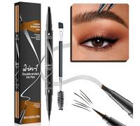 Potenciador de cejas 3D de doble cara, aplicador de cuatro puntas para cejas de moda, resistente al sudor, lápiz de cejas