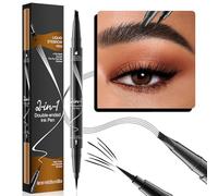 Potenciador de cejas 3D de doble cara, aplicador de cuatro puntas para cejas de moda, resistente al sudor, lápiz de cejas