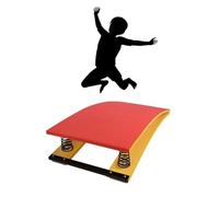 Potenciador de trampolín de gimnasia para niños, bóveda de pedal de resorte para entrenamiento y práctica de salto mortal en escuelas y familias