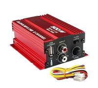 Potenciador Estéreo Compacto - Amplificador 2 Canales, Control Sonido | Reforzador Vehículo con Bass Booster, Audio Potente para Altavoces De Automóvil Rendimiento Interior