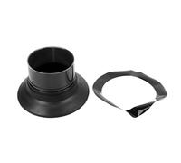 Potenciadores de Bombo, Cabezales de Amplificador de Volumen de Altavoz ABS Portátiles con Protector de Orificio de Puerto para Accesorios de Instrumentos de Percusión(Negro)