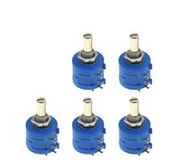 Potenciómetro 3590s de precisión, 1-20 unidades, 2-103, 1K, 2K, 5K, 10K, 20K, 50K, 100K, 100R, 200R, 500R, resistencia ajustable de calidad multivuelta(5K Ohm 5pcs)