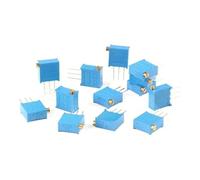 Potenciómetro ajustable multivuelta 3296X-103, 10 K, 1 K, 2 K, 5 K, 50 K, 100 K, 200 K, 500 K, 1 M, resistencia de ajuste lateral, 10 unidades(50K Ohm)