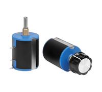 Potenciómetro bobinado de alambre multivuelta precisión WXD4-23 1K-10K Ohm 3W Eje 6 mm for electrónica(47K)