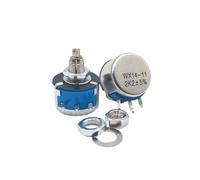 Potenciómetro bobinado de alambre simple y doble WX14-12-11-32 3W de una sola vuelta 1K4.7K5.6K10K15K22K(22KWX14 12 potentiometer hat)