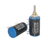 Potenciómetro bobinado de precisión multivuelta WXD3-13-2W1K2K2 4K7 10K ajustable con perilla(WXD3 13 poten.+gray knob,1K)