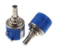 Potenciómetro bobinado multivuelta 3540S 2W WXD3-13B 1K 2K2 4K7 502 10K sin bloqueo(2K 202 Potentiometer with knob)