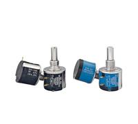 Potenciómetro bobinado multivuelta MOD534 1K2K5K10K100K diez vueltas 2W con perilla de escala(10K Euro 534 black model B2 scale knob)