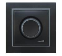 Potenciómetro - control de potencia de 0-600W, medidas 84x84x40 mm, acabado blanco brillo y negro mate, ideal para mecanismos eléctricos.*