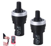 Potenciómetro de 2 piezas 22 mm de diámetro 10K potenciómetro con perilla para la velocidad del inversor Reglamento del motor Control motor