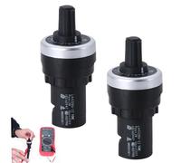 Potenciómetro de 2 piezas, 22 mm de diámetro 10k potenciómetro con perilla para la velocidad del inversor Reglamento del motor Control del motor