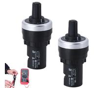 Potenciómetro de 2 piezas, 22 mm de diámetro 10k potenciómetro con perilla para la velocidad del inversor Reglamento del motor Control del motor