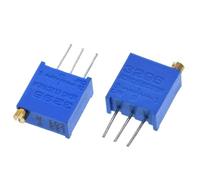 Potenciómetro de ajuste multivuelta de 3296 W, 1 K, 2 K, 5 K, 10 K, 20 K, 50 K, 100 K, 200 K, 500 K, 1 M Ohm, resistencia variable (2 unidades)(500 Ohm)