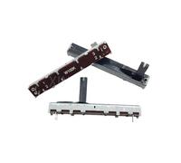 Potenciómetro de deslizamiento recto W104 W100K, 2 uds., 60MM, con deslizante de punto medio, mango de 45MM, mezclador de 20MM, atenuador ecualizador DbX1231