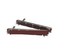 Potenciómetro de empuje y tracción deslizante recto, 2 uds., 75MM, B10K, B50K, B100K, atenuador de afinación Mono, mezclador, carrera de Fader, 60MM, longitud del mango 15MM(50K Ohm)