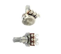 Potenciómetro de equilibrio de resistencia variable M8 A 10 K A 25 K A 250 K con rosca de 10 mm sin interruptor de clic central(B25K,100PCS)