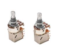 Potenciómetro de Guitarra A1M B1M 18 Mm Eje Manchado de Eje Eléctrico Potes de Graves Eléctricos Traje de Control de Tono de Volumen para bajo de Guitarra 2pcs