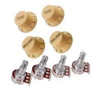 Potenciómetro de guitarra A500K B500K y perilla de control de tono de volumen, accesorios para bricolaje