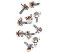 Potenciómetro de guitarra de eje dividido A20K, potenciómetros de amplificadores de guitarra, potenciómetros, volúmenes de guitarra eléctrica, potes de control de guitarras eléctricas, 10 unidades