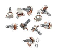 Potenciómetro de guitarra de eje dividido de 10 piezas Potenciómetro de amplificadores de guitarras A20K Volúmenes de guitarra eléctrica Potes de tono Fácil de instalar Potenciómetros de control de de