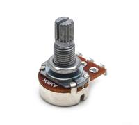 Potenciómetro de guitarra Push Pull de 18 mm de longitud del eje con división larga moleteada de 6 mm de diámetro para guitarra eléctrica o bajo, volumen de 250 K/500 K Ohm (A500K)