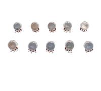 Potenciómetro de Guitarra18 Mm Eje 10 PCS Potenciómetro de Guitarra 18 Mm de 25k Ohm Potes de bajo de bajo Eléctrico M8 M8 para Control de Volumen B25K con Caracteres M8 A y Potenciómetro de (B25K)