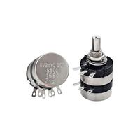Potenciómetro de película de carbono de doble RV24YG20S B103 5K10K20K50K200K doble ajustable de dos capas(B203 aluminum alloy knob)