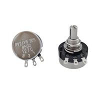 Potenciómetro de película de carbono de un solo RV24YN 20S resistencia ajustable de alta precisión B103B502 1K5K10K con perilla(With three 20cm wires B203 20K ohm single)