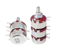 Potenciómetro de película de carbono triple WTH118-2W con resistencia ajustable doble, 2K, 210K, 100K, 220K y 470K, 680K(Dual+C1 arrow knob,1K)