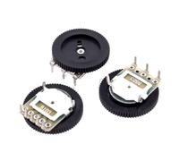 Potenciómetro de rueda volumen 3 pines y 5, interruptor marcha for radio B103, B104, B503, B502, 10 unidades, 1K, 2K, 5K, 10K, 20K, 50K, 100K, 500K, 500R(Chilun-6pin-50K)