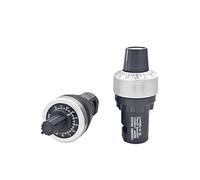 Potenciómetro de velocidad de conversión de frecuencia LA42DWQ-22 1k2k5k10k regulador de velocidad de precisión de vidrio esmaltado 22mm(Large Knob 10K)