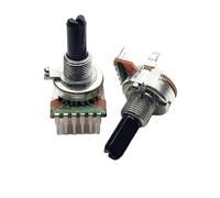 Potenciómetro de volumen for amplificador de potencia, 2 unidades, tipo 161, dúplex vertical, B10K, B20K, B50K, B100K, B103, B203, B503, B104, eje D de 6 pines, 20 mm(100K Ohm)