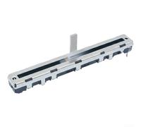 Potenciómetro deslizante de doble canal de 75 mm para tablas de desvanecimiento de mezclador de audio | Plástico, control suave, ingenieros de uso de estudio (A20K)