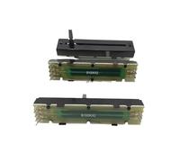 Potenciómetro deslizante doble for riel RK45D2, 73 mm, B100K * 2, longitud del eje 15 mm, 1 unidad