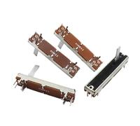 Potenciómetro deslizante estéreo de dos canales de 45 mm, deslizador recto, A10K, A100K, 10 unidades(100K Ohm)