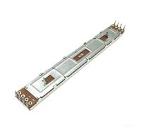 Potenciómetro deslizante lineal, B10K 8 pines 128 mm longitud total 100 mm Viaje recto deslizador deslizante para control de mezclador de audio