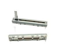 Potenciómetro deslizante recto de 60 mm B10KX2 con mango de amortiguación Longitud 20 mm cuadrado 1 pieza