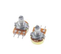 Potenciómetro estéreo dual de 3 pines y 15 mm for amplificador, B1K, B2K, B5K, B10K, B20K, WH148, B50K, B100K, B500K, 10 unidades(5K)