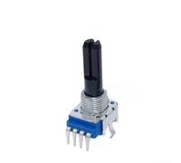 Potenciómetro giratorio de grifo central RK11 para aplicaciones de equilibrio y mezcla de señal de audio B103K o B503 Resistencia 23 mm eje (B10K = B103)