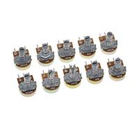 Potenciómetro lineal de 3 pines, eje 15 mm con tuercas y arandelas, WH148 B1K B2K B5K B10K B20K B50K B100K B500K, 10/30 unidades(10pcs,500K Ohm)