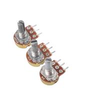 Potenciómetro lineal WH148, eje de 15mm con tuercas y arandelas, 3 pines WH148 B1K B2K B5K B10K B20K B50K B100K B250K B500K B1M * 2 uds.