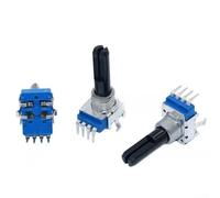 Potenciómetro mezclador de audio RK11 B103K B503 con grifo central para control simétrico en ingeniería de sonido, longitud del eje de 23 mm (B50K = B503)