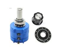 Potenciómetro multivuelta ajustable 3590S de 10 K, resistencia bobinada de 2 W, 3590S-2-103L, 500 ohmios, 1 K, 2 K, 5 K, 20 K, 100 K, MF-A03 + perilla.(1K Ohm)